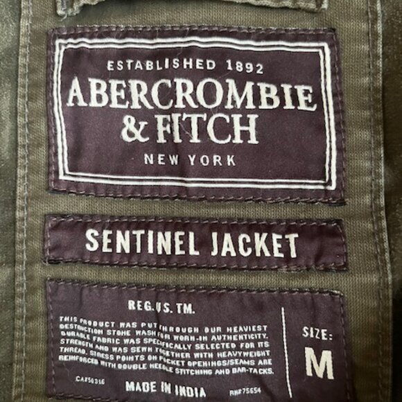 Abercrombie & Fitch Sentinel Jacket Military Green Vintage Size Mens M - Picture 2 of 10
